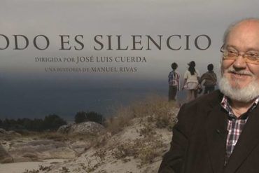 José Luis Cuerda durante la entrevista promocional de 'Todo es silencio'