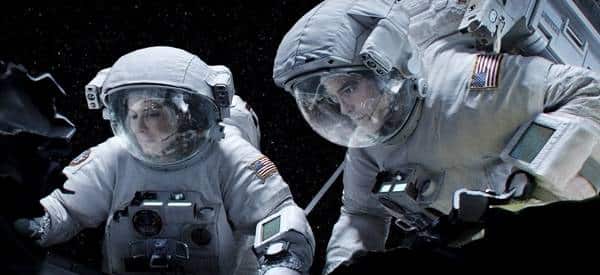 Sandra Bullock y George Clooney en "Gravity"