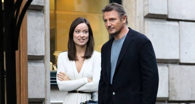 Liam Neeson y Olivia Wilde en la película "En tercera persona"