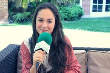 María Parrado durante la entrevista presentando su nuevo disco