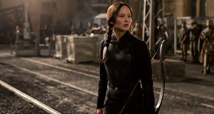 Katniss Everdeen (Jennifer Lawrence) en Sinsajo Parte 2