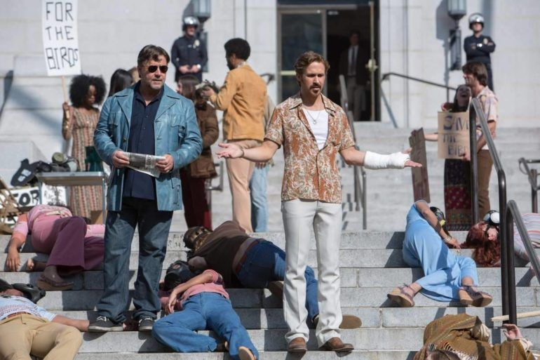 Russel Crowe y Ryan Gosling en una imagen de la película