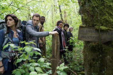 James Allen McCune, Valorie Curry y Wes Robinson apunto de entrar en el bosque de 'La bruja de Blair'