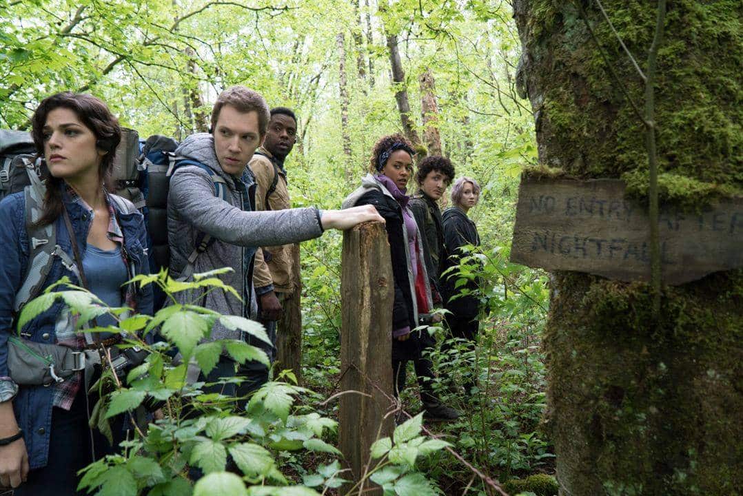 James Allen McCune, Valorie Curry y Wes Robinson apunto de entrar en el bosque de 'La bruja de Blair'