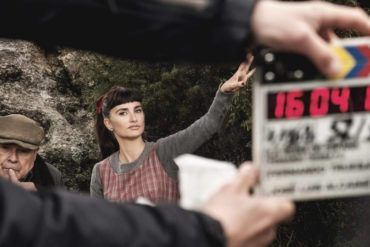 Penélope Cruz en el rodaje de la película