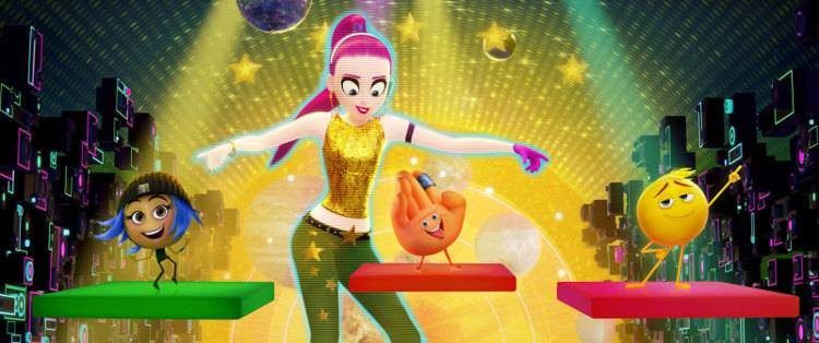 Los protagonistas de "Emoji la peli" perdidos en Just Dance