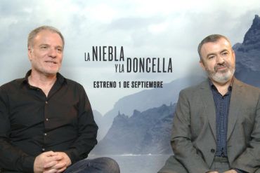 Andrés Koppel y Lorenzo Silva durante la entrevista