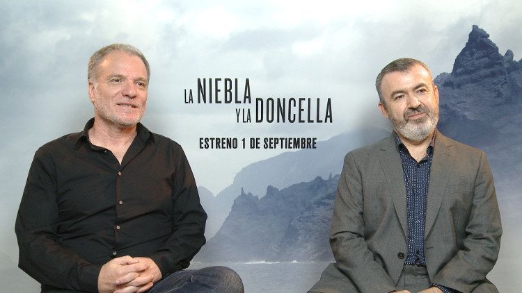 Andrés Koppel y Lorenzo Silva durante la entrevista