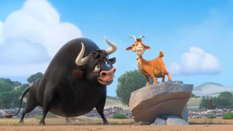 Ferdinand y su amiga la cabra en una escena de la película