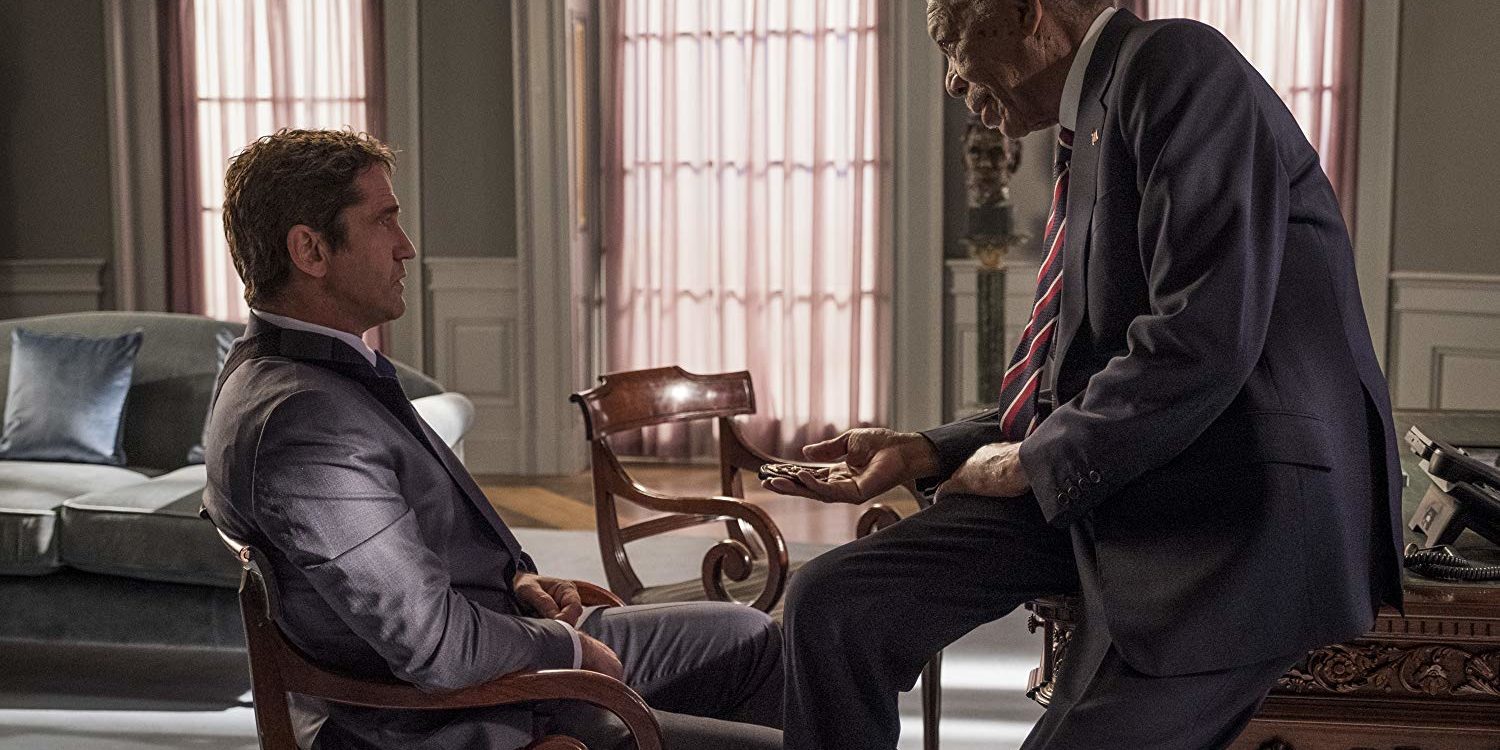 Gerard Butler Y Morgan Freeman Objetivo Washington DC 1500x750