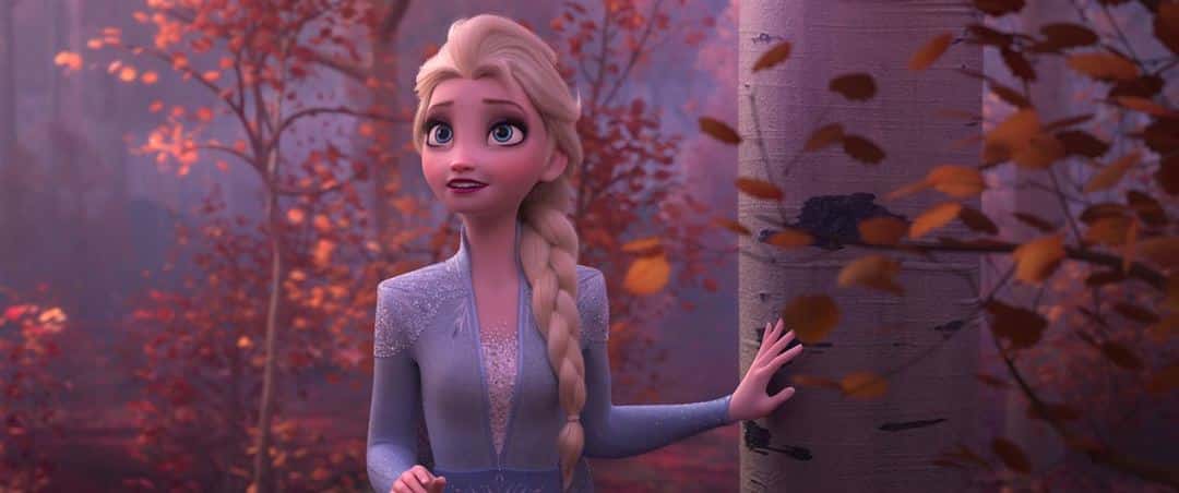 Elsa en una escena de Frozen 2