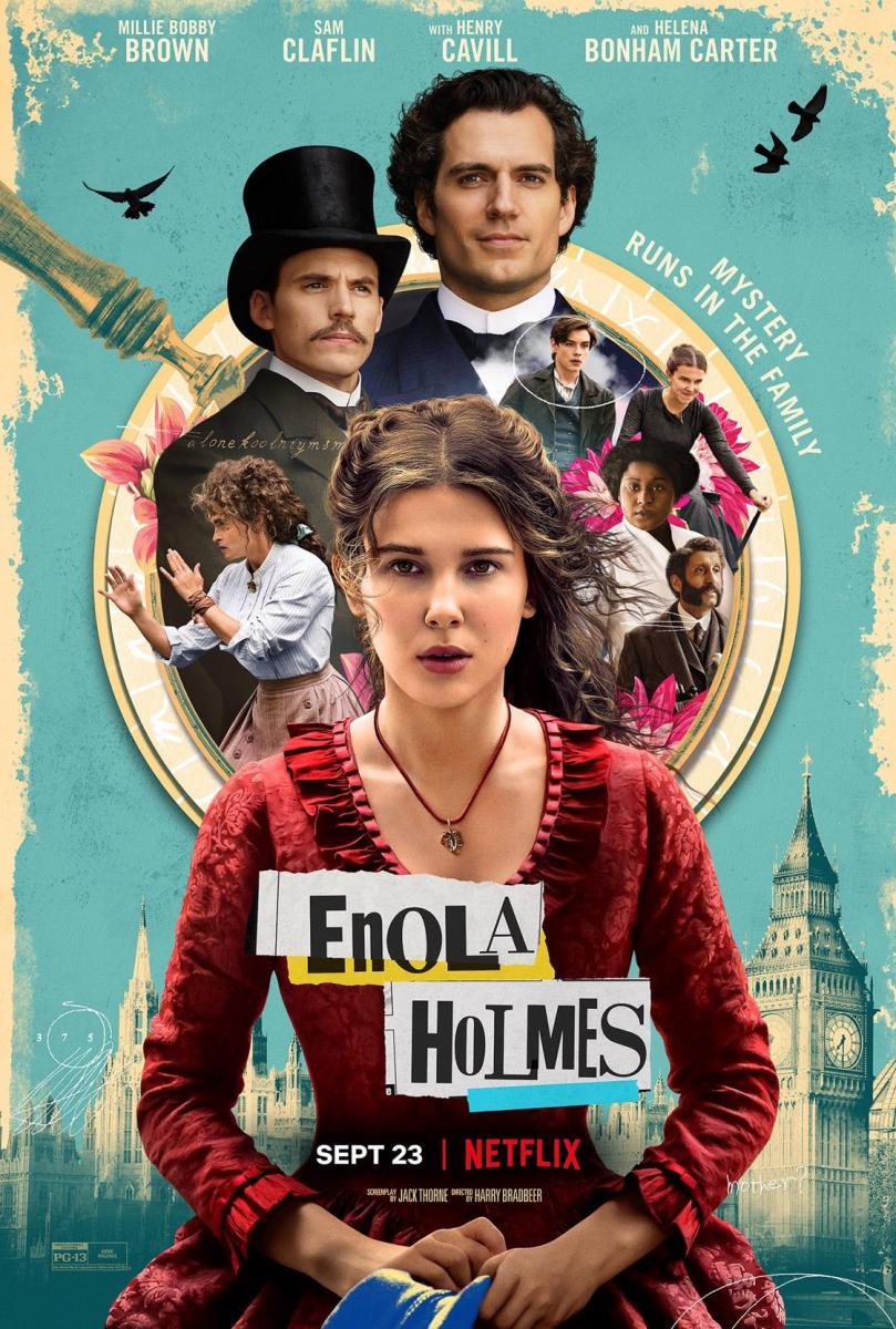 Cartel de la película Enola Holmes de Netflix