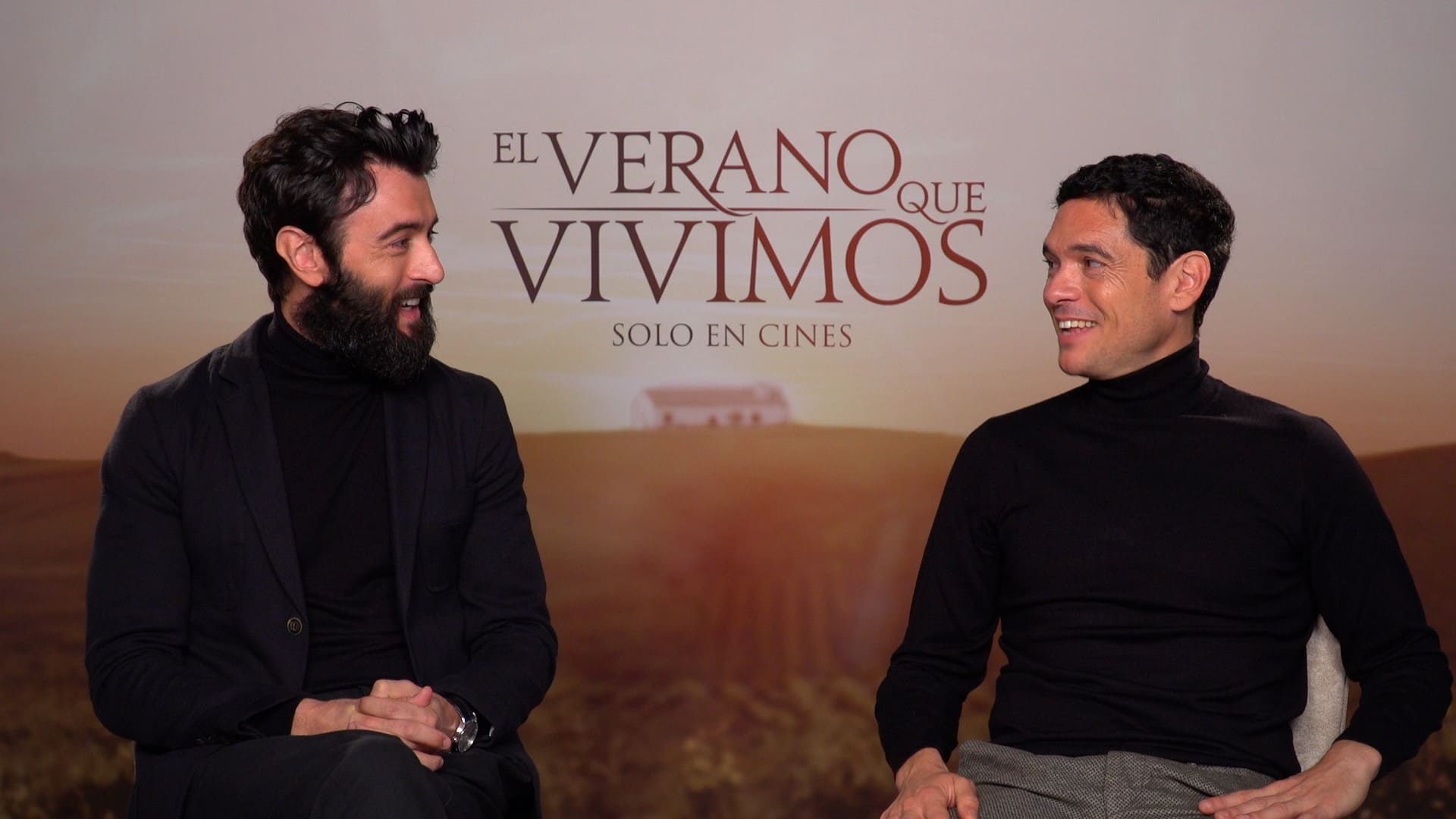 Foto de la entrevista a Javier Rey y Pablo Molinero en "El verano que vivimos"