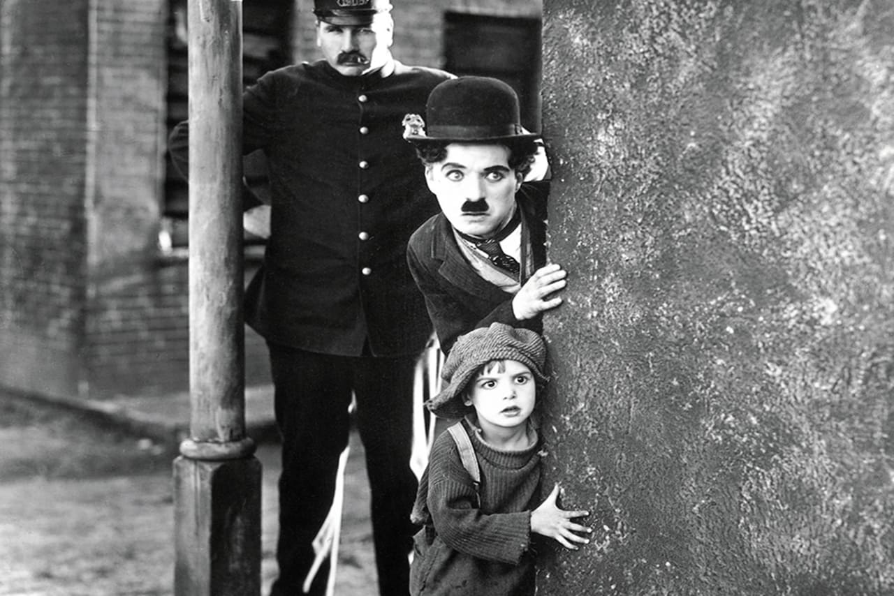 Charles Chaplin y Jackie Coogan