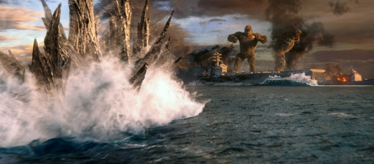 Las escenas de acción entre King Kong y Godzilla