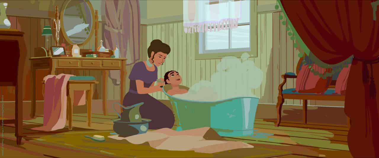 Escena de la película de animación