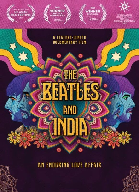 Cartel de la película documental The Beatles y la India