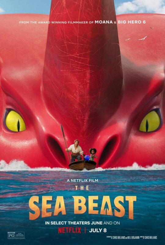 Cartel de la película El monstruo marino de Netflix