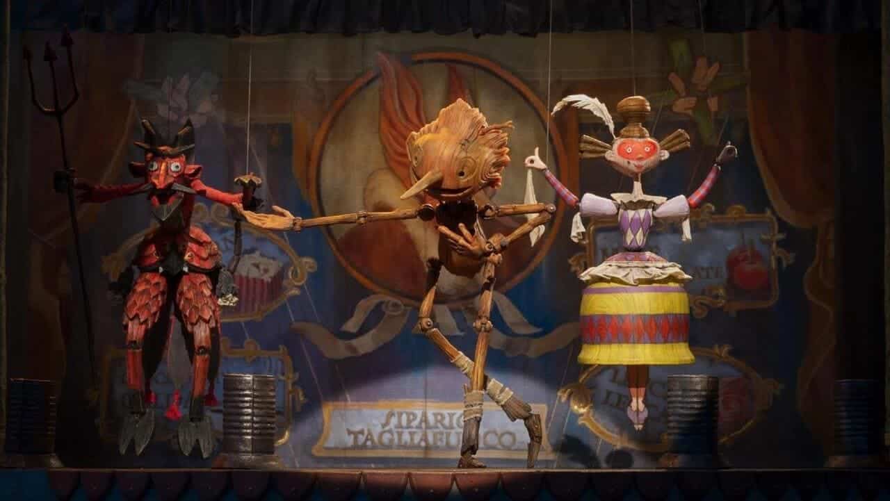 Escena de la película de Pinocho de Guillermo del Toro