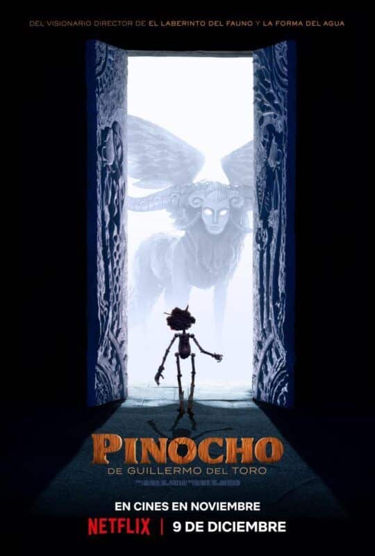 Cartel de la película Pinocho de Guillermo del Toro (Netflix)