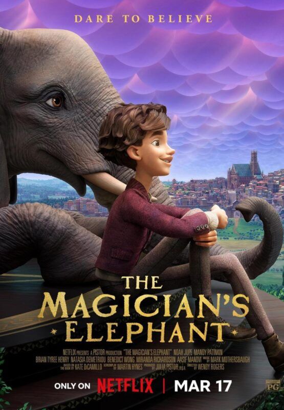 Cartel de la película La elefanta del mago (Netflix)