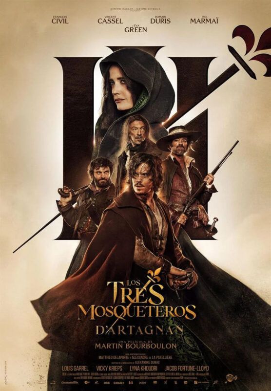 Cartel de la película 'Los tres mosqueteros: D'Artagnan' (2023)