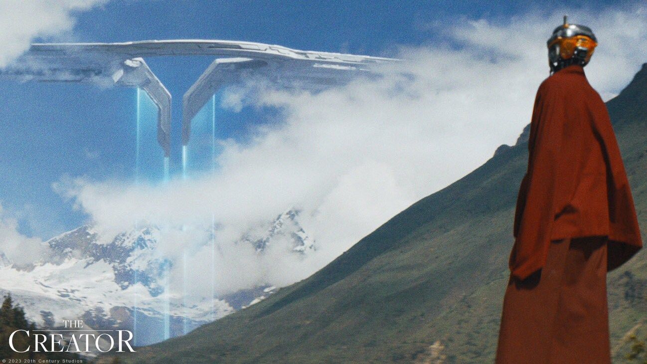 Monje tibetano robot en The Creator