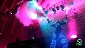 David Guetta durante su actuación en el Ágora