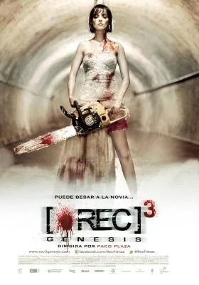 Poster sierra de Rec 3 Génesis Leticia Dolera con Motosierra