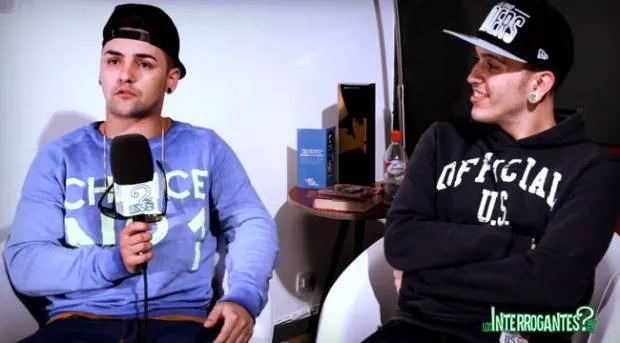 Critika & Saik durante la entrevista para LosInterrogantes.com