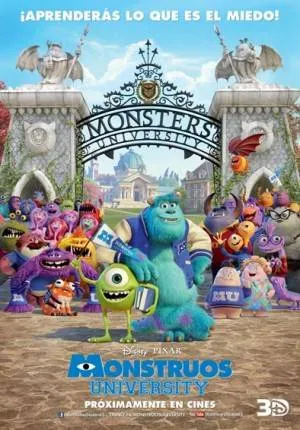 Cartel de Monstruos University Cartel de Monstruos University