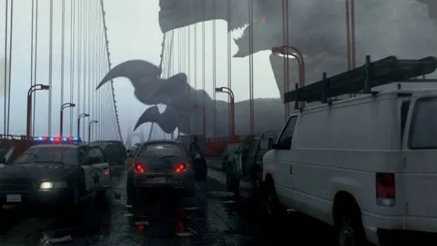 Uno de los primeros Kaiju atacando.