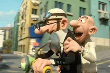 Mortadelo y Filemón dando una vuelta en moto en 'Mortadelo y Filemón contra Jimmy el Cachondo'