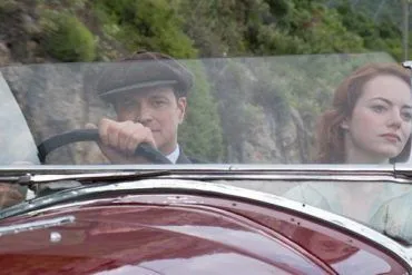Imagen de Colin Firth y Emma Stone en una escena de 'Magia a la luz de la luna'
