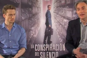 Imagen durante la entrevista a Giulio Ricciarelli y Alexander Fehling por