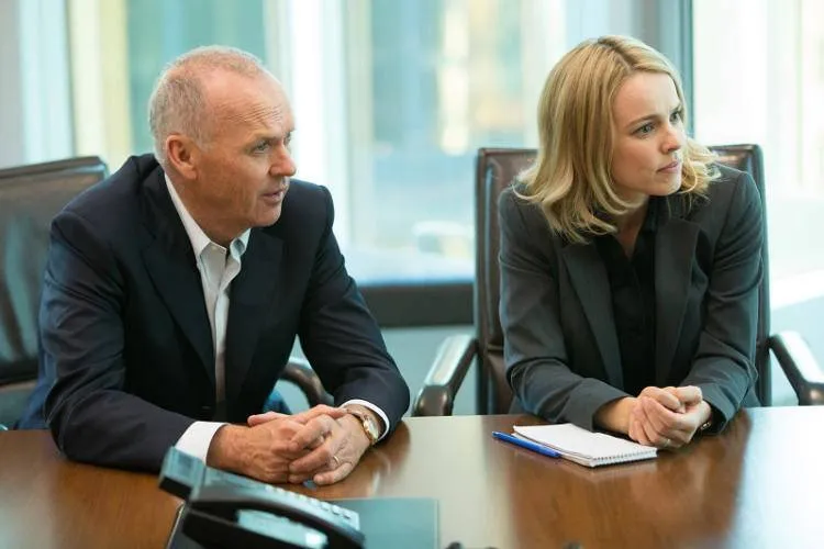 Michael Keaton y Rachel McAdams