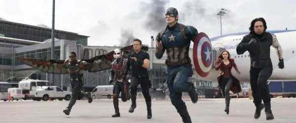 Anthony Mackie, Chris Evans, Elizabeth Olsen, Jeremy Renner, Paul Rudd