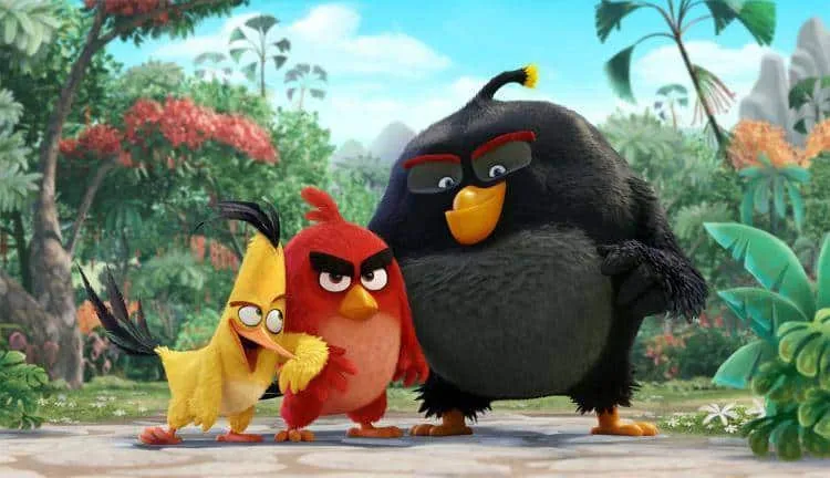 Los Angry Birds: Chuck, Red y Bomb