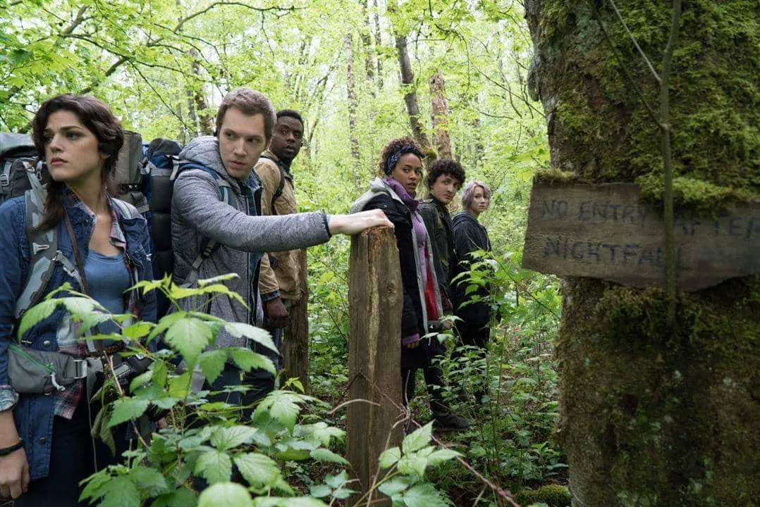 James Allen McCune, Valorie Curry y Wes Robinson apunto de entrar en el bosque de 'La bruja de Blair'