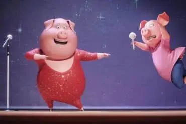 Gunter y Rosita sobre el escenario