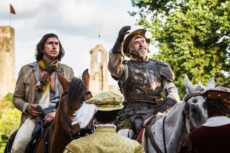 Adam Driver es Sancho y Jonathan Pryce es Don Quijote