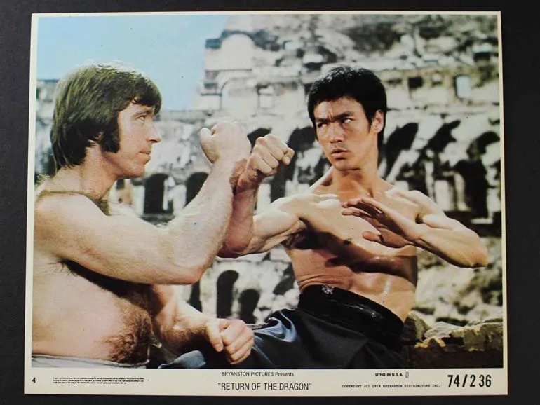 Chuck Norris Y Bruce Lee Y En El Furor Del Dragon 1972 001