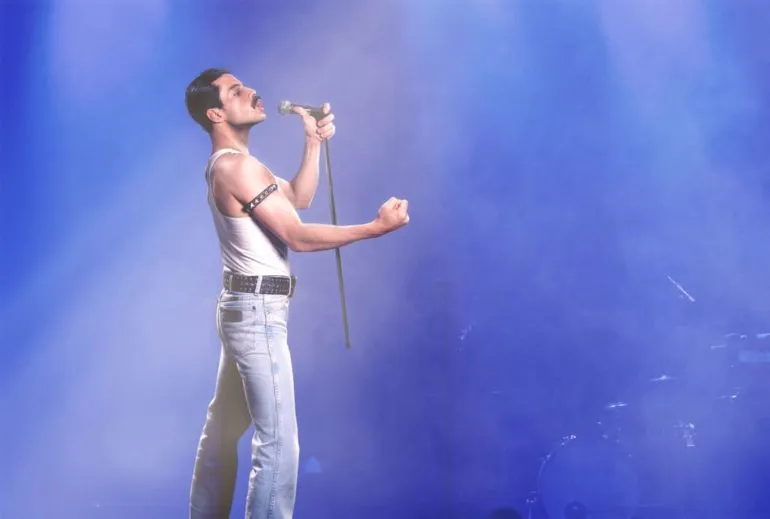 Rami Malek en Bohemian Rhapsody