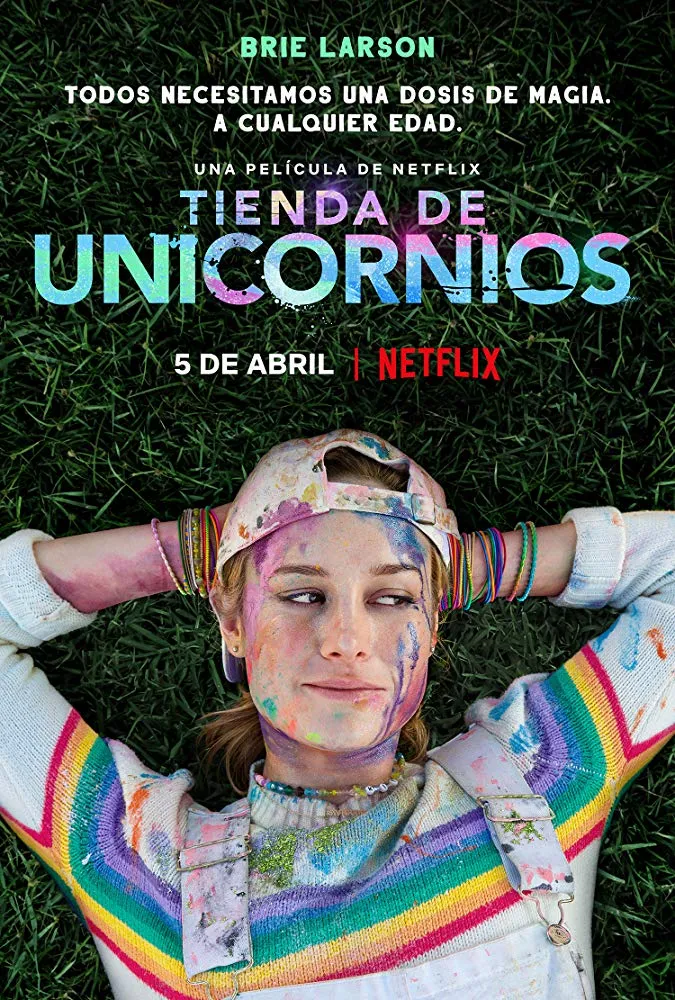 Cartel De Tienda De Unicornios De Brie Larson Netflix