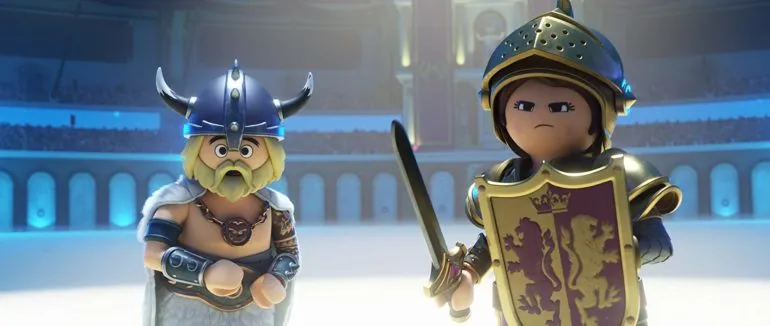Gabriel Bateman and Anya Taylor en Playmobil la pelicula