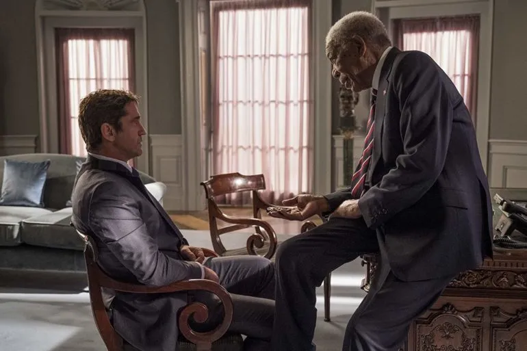 Gerard Butler Y Morgan Freeman Objetivo Washington DC
