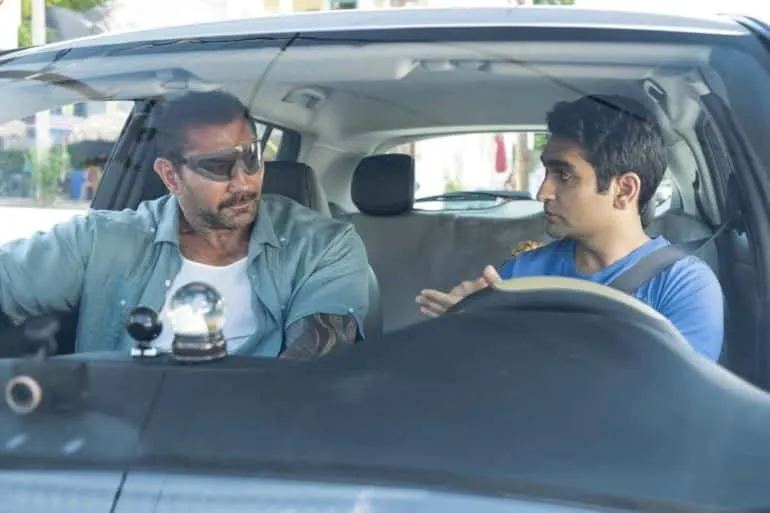 Dave Bautista y Kumail Nanjiani en Stuber Express