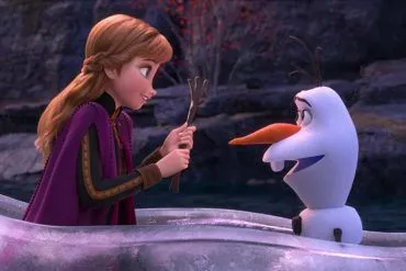 Kristen Bell y Josh Gad en Frozen 2 (2019)