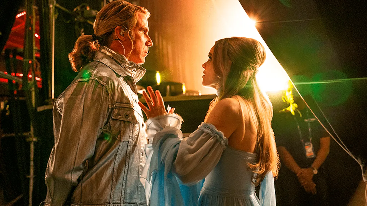 Escena de la película Festival de la canción de Eurovisión de Netflix