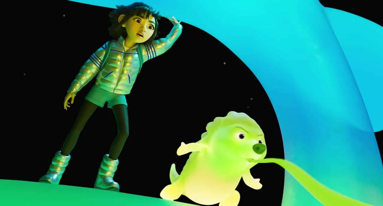 Escena de Más allá de la Luna (Netflix)